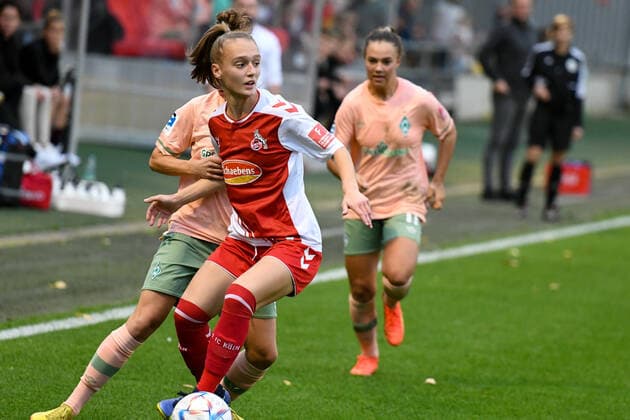Frauen Bundesliga; 1.FC Köln - SV Werder Bremen, Franz Kremer Stadion, 23.10.2022 Andrea Gavric 18; Frauen Bundesliga; 1.FC Köln - SV Werder Bremen 23.10.2022 Copyright: xBEAUTIFULxSPORTS Erlhofx