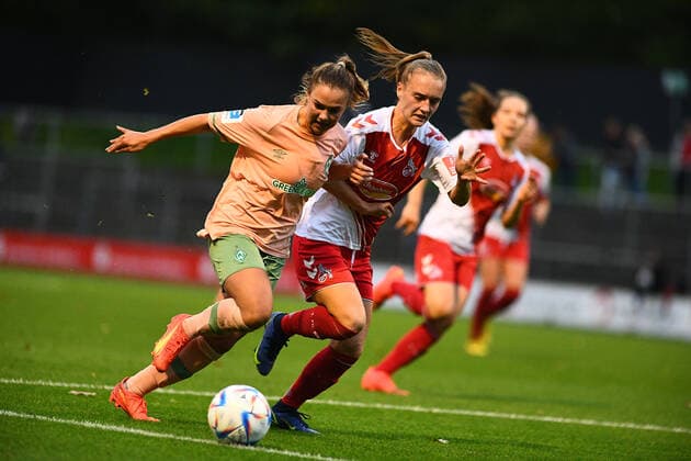 GERMANY, COLOGNE - OCTOBER 23, 2022: The match of Women Bundesliga 1.FC Koeln Frauen vs TSG 1899 Hoffenheim Frauen  Copyright: xVITALIIxKLIUIEVx