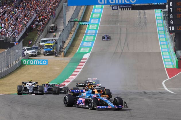 14 Fernando Alonso (ESP, BWT Alpine F1 Team), F1 Grand Prix of USA at Circuit of The Americas on October 23, 2022 in Austin, United States of America. (Photo by HOCH ZWEI) Austin United States of America