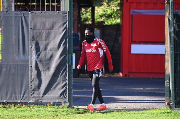 Fussball, Herren, Saison 2022 2023, Europa League, 1. FC Union Berlin, Training vor der Europa-League-Partie 1. FC Union Berlin - SC Sporting Braga, im Bild: Sheraldo Becker (1. FC Union), 26.10. 2022, Copyright: xMatthiasxKochx
