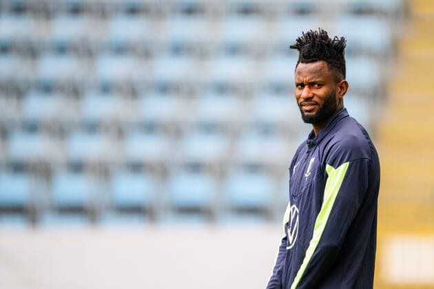 221026 Emmanuel Lomotey during a training session with Malmö FF on October 26, 2022 in Malmö. Photo: Ludvig Thunman BILDBYRAN kod LT LT0431 fotboll football soccer fotball uefa europa league träning practice training malmö ff bbeng Copyright: LUDVIGxTHUNMAN BB221026LT030