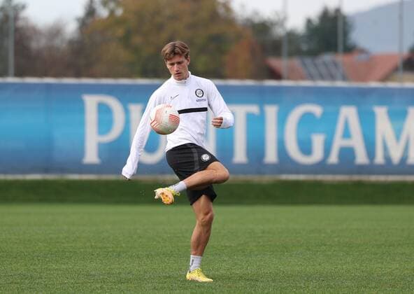 SOCCER - UEFA EL, Sturm vs Feyenoord GRAZ,AUSTRIA,26.OCT.22 - SOCCER - UEFA Europa League, group stage, SK Sturm Graz vs Feyenoord Rotterdam, preview, training Sturm. Image shows William Boeving (Sturm).  GEPAxpictures xChrisxBauer