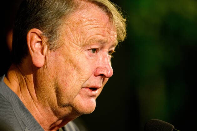 221026 Head coach Age Hareide during a press conference, PK, Pressekonferenz with Malmö FF on October 26, 2022 in Malmö. Photo: Ludvig Thunman BILDBYRAN kod LT LT0432 fotboll football soccer fotball uefa europa league presskonferens press conference malmö ff bbeng Copyright: LUDVIGxTHUNMAN BB221026LT052