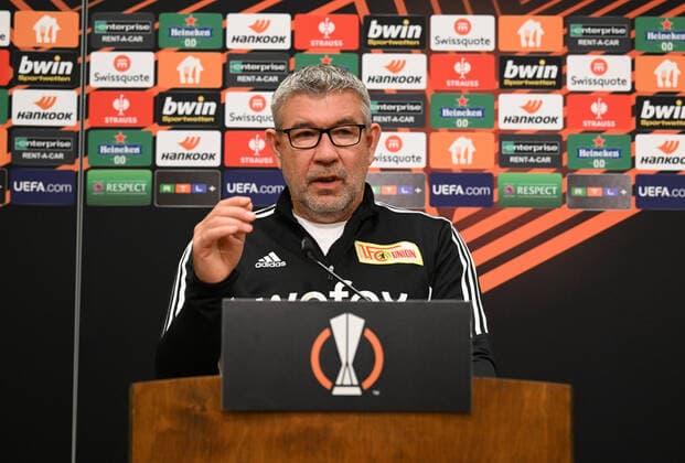 Fussball, Herren, Saison 2022 2023, Europa League, 1. FC Union Berlin, Pressekonferenz vor der Europa-League-Partie 1. FC Union Berlin - SC Sporting Braga, im Bild: Trainer Urs Fischer (1. FC Union), 26.10. 2022, Copyright: xMatthiasxKochx