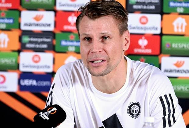 Head coach Toni Koskela of HJK during press conference, PK, Pressekonferenz day before the UEFA Europa League Group C football match against Italian AS Roma, pictured in Helsinki, Finland, on October 26, 2022. Helsinki Finland LKLAPJ20221026130339N502  Copyright: xJussixNukarix LKLAPJ20221026130339N502