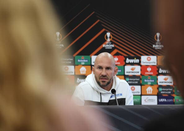 SOCCER - UEFA EL, Sturm vs Feyenoord GRAZ,AUSTRIA,26.OCT.22 - SOCCER - UEFA Europa League, group stage, SK Sturm Graz vs Feyenoord Rotterdam, preview, press conference, PK, Pressekonferenz Sturm. Image shows head coach Christian Ilzer (Sturm).  GEPAxpictures xChrisxBauer