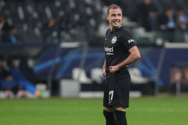 xMHx - UEFA Champions League: Eintracht Frankfurt - Olympique Marseille am 26.10.2022 im Deutsche Bank Park in Frankfurt Mario Götze Goetze Gotze (Frankfurt 27)