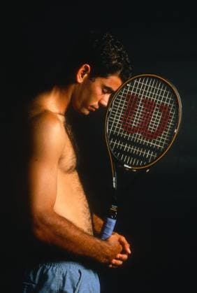 Portrait of Pete Sampras, 1995 Portrait of Pete Sampras, 1995 Cincinnatti Ohio United States Copyright: xAdamxStoltmanx Image_0190a