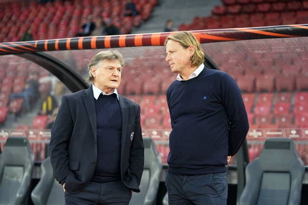 Foto Manuel Geisser 27.10.2022 Fussball Herren Saison 2022 2023 UEFA Europa League FC Zuerich - FK Bodoe Glimt.Bild : Dirigent Ancillo Canepa Praesident - Bo Henriksen Trainer (FC Zuerich)