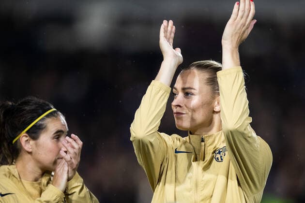 221027 Fridolina Rolfö of Barcelona ahead of the UEFA Women s Champions League football match between FC Rosengard and Barcelona on October 27, 2022 in Malmö. Photo: Mathilda Ahlberg BILDBYRAN COP 240 MA0318 fotboll football soccer fotball champions league fc rosengard barcelona dam bbeng Copyright: MATHILDAxAHLBERG BB221027BB465