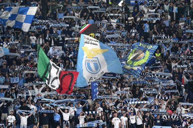 As Roma 27 10 2022 - Europa League Lazio-Midtjylland foto Antonello Sammarco Image nella foto: tifosi Lazio 
