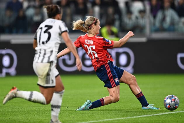 Mg Torino 27 10 2022 - Champions League femminile Juventus-Lione foto Matteo Gribaudi Image nella foto: gol Lindsey Horan 