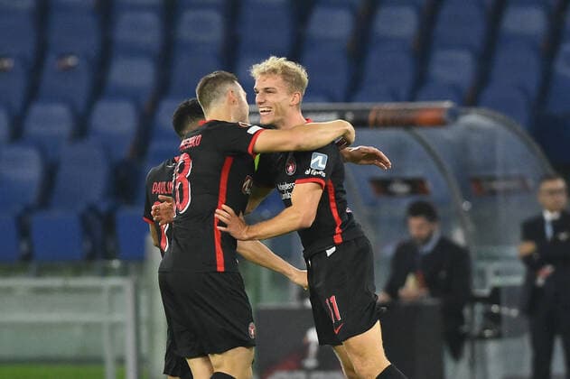 Gustav Isaksen of FC Midtjylland during the fifth day of UEFA Europa League Group F match between S.S. Lazio and FC Midtjylland at Olimpico Stadium on October 27, 2022 in Rome, Italy.  Copyright: xDomenicoxCippitellix xipa-agencyx xLivexMediax 0