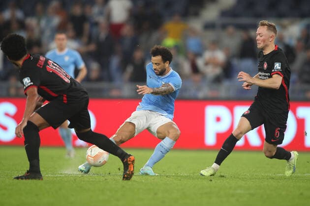 Rome, Italy 27.10.2022: Anderson of Lazio In action during the Uefa Europe League 2022-2023 , Group F - SS matchday 5, football match between SS Lazio vs FC Midtjylland at Olympic Stadium in Rome, Italy.  Copyright: xmarcoxiacobuccix xipa-agency.netx xmarcoxiacobuccix 0