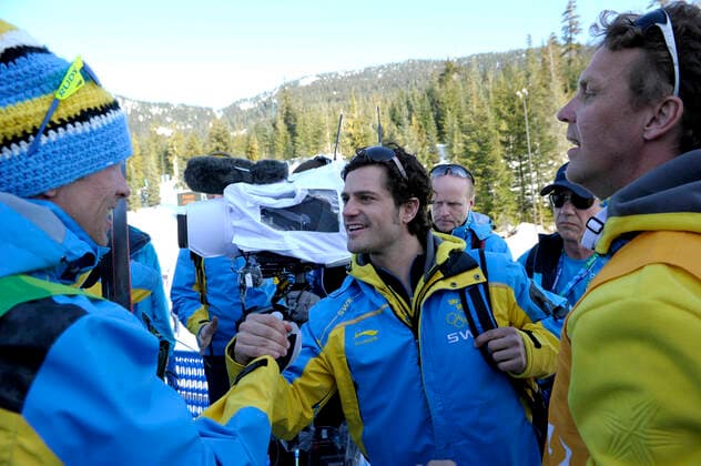 WHISTLER 20100220 Olympic bronze medallist Johan Olsson (L) is congratulated by Swedish Prince Carl Philip after the men s 30 km skiathlon competition at the Vancouver 2010 Olympic Winter games, Winterspiele,Spiele, Summer games Prince Carl Philip WHISTLER CANADA Cross-Country x10010x *** WHISTLER 20100220 Olympic bronze medallist Johan Olsson L is congratulated by Swedish Prince Carl Philip after the men s 30 km skiathlon competition at the Vancouver 2010 Olympic Winter Games Prince Carl Philip WHISTLER CANADA Cross Country x10010x,  Copyright: xJANERIKxHENRIKSSONx xTTx OS 2010 SKIATHLON