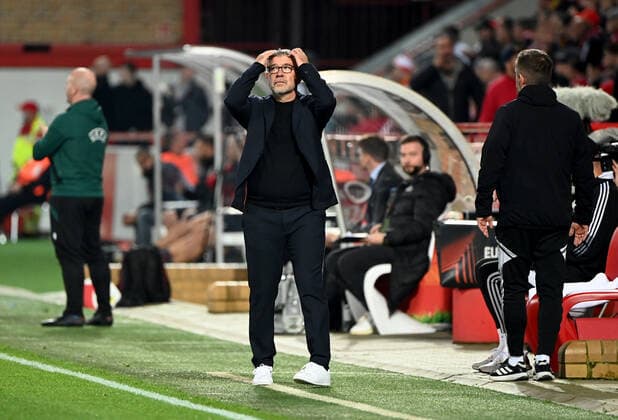 Fussball, Herren, Saison 2022 2023, Europa League (Gruppe D, 5. Spieltag) 1. FC Union Berlin - SC Sporting Braga, Trainer Urs Fischer (1. FC Union), 27.10. 2022, Copyright: xMatthiasxKochx
