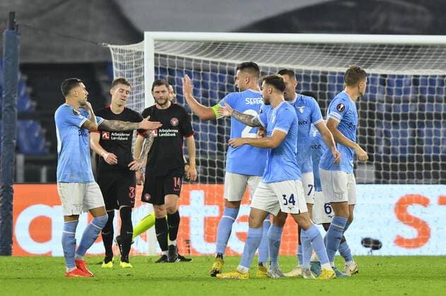 October 27, 2022, Rome, Italy: Sergej Milinkovic-Savic of S.S. LAZIO during the fifth day of UEFA Europa League Group F match between S.S. Lazio and FC Midtjylland at Olimpico Stadium on October 27, 2022 in Rome, Italy. football Europa League match - SS Lazio vs FC Midtjylland, Rome, Italy  - ZUMAl164 20221027_zsa_l164_052 Copyright: xDomenicoxCippitellix