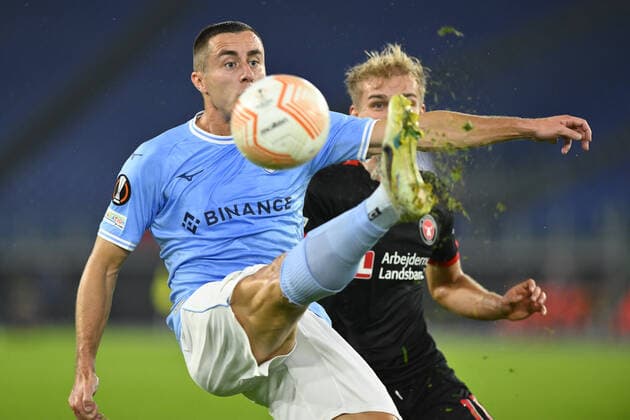 Adam MaruAÂ¡ic of S.S. LAZIO during the fifth day of UEFA Europa League Group F match between S.S. Lazio and FC Midtjylland at Olimpico Stadium on October 27, 2022 in Rome, Italy.  Copyright: xDomenicoxCippitellix xipa-agencyx xLivexMediax 0