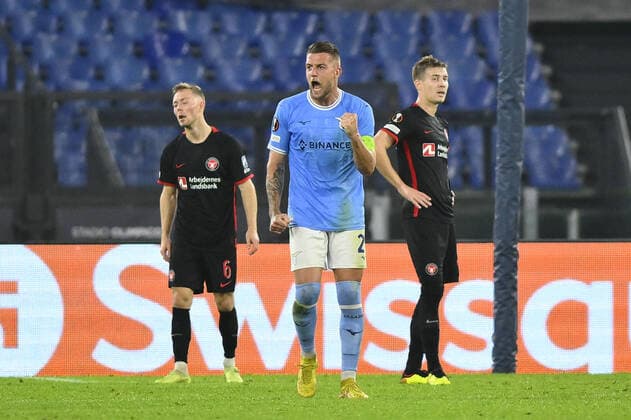 October 27, 2022, Rome, Italy: Sergej Milinkovic-Savic of S.S. LAZIO during the fifth day of UEFA Europa League Group F match between S.S. Lazio and FC Midtjylland at Olimpico Stadium on October 27, 2022 in Rome, Italy. football Europa League match - SS Lazio vs FC Midtjylland, Rome, Italy  - ZUMAl164 20221027_zsa_l164_058 Copyright: xDomenicoxCippitellix