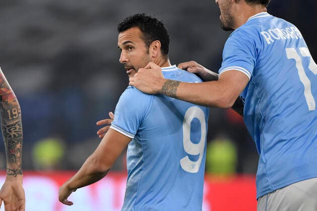 Pedro Rodriguez Ledesma of SS Lazio celebrates after scoring the goal of 2-1 during the Europa League Group F football match between SS Lazio and Midtjylland at Olimpico stadium in Roma (Italy), October 27th, 2022. Photo Andrea Staccioli Insidefoto andreaxstaccioli