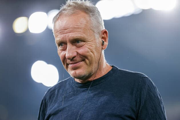 Christian Streich (SC Freiburg, Trainer) im Interview , GER, SC Freiburg vs. Olympiacos FC, Fussball, UEFA Europa League, 5. Spieltag, Gruppenphase, 27.10.2022 GER, SC Freiburg vs. Olympiacos FC, Fussball, UEFA Europa League, 5. Spieltag, Gruppenphase, 27.10.2022 Freiburg im Breisgau Copyright: xEibner-Pressefoto GrantxHubbsx EP_GHS