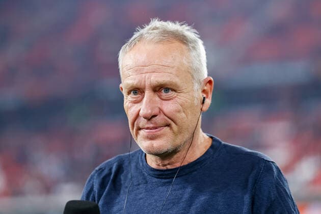 Christian Streich (SC Freiburg, Trainer) im Interview , GER, SC Freiburg vs. Olympiacos FC, Fussball, UEFA Europa League, 5. Spieltag, Gruppenphase, 27.10.2022 GER, SC Freiburg vs. Olympiacos FC, Fussball, UEFA Europa League, 5. Spieltag, Gruppenphase, 27.10.2022 Freiburg im Breisgau Copyright: xEibner-Pressefoto GrantxHubbsx EP_GHS