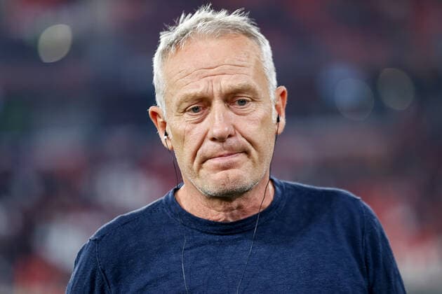 Christian Streich (SC Freiburg, Trainer) im Interview , GER, SC Freiburg vs. Olympiacos FC, Fussball, UEFA Europa League, 5. Spieltag, Gruppenphase, 27.10.2022 GER, SC Freiburg vs. Olympiacos FC, Fussball, UEFA Europa League, 5. Spieltag, Gruppenphase, 27.10.2022 Freiburg im Breisgau Copyright: xEibner-Pressefoto GrantxHubbsx EP_GHS
