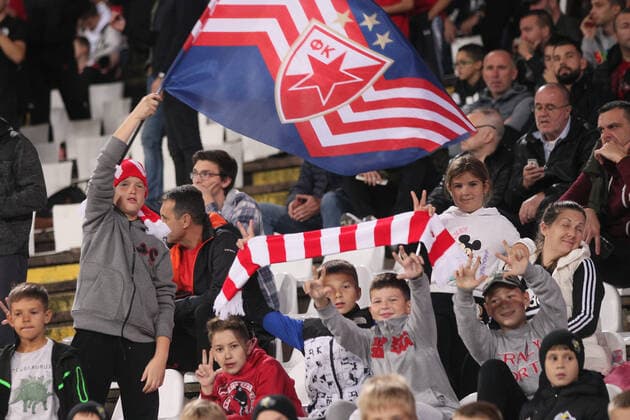CRVENA ZVEZDA vs TRABZONSPOR Supportrers football Crvena zvezda against Trabzonspor UEFA Europa league, Rajko Mitic stadium, Belgrade, 27.10.2022 Foto: FOOTBALL, UEFA EUROPA LEAGUE, CRVENA ZVEZDA, RED STAR, TRABZONSPOR Belgrade Rajko Mitic stadium Serbia Copyright: xMarkoxMetlas xMNxPressx
