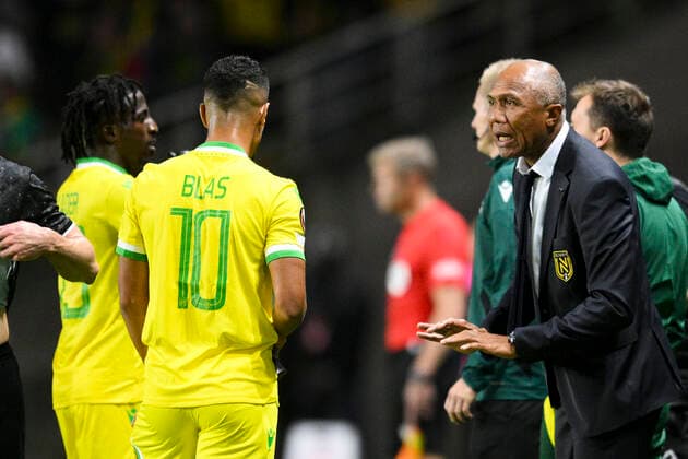 Antoine Kombouare - entraineur (Nantes) FOOTBALL : FC NANTES vs QARABAH FK - Ligue Europa - J5 - 27 10 2022 JBAutissier Panoramic 