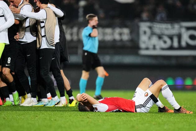 UEFA Europa League: SK Sturm Graz v Feyenoord Graz - David Hancko of Feyenoord during the match between SK Sturm Graz v Feyenoord at Stadion Graz-Liebenau (Merkur Arena) on 27 October 2022 in Graz, Austria. Copyright: xYannickxVerhoevenx