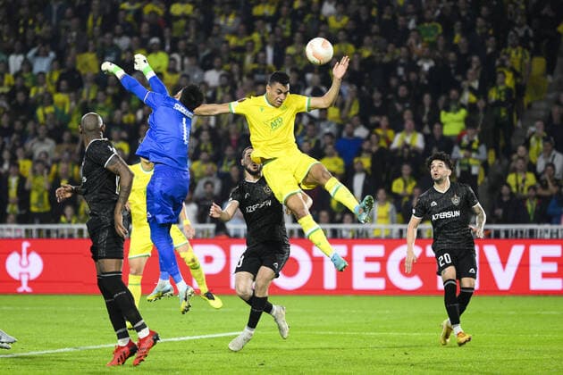 Mostafa Mohamed Ahmed Abdalla (Nantes) FOOTBALL : FC NANTES vs QARABAH FK - Ligue Europa - J5 - 27 10 2022 JBAutissier Panoramic 