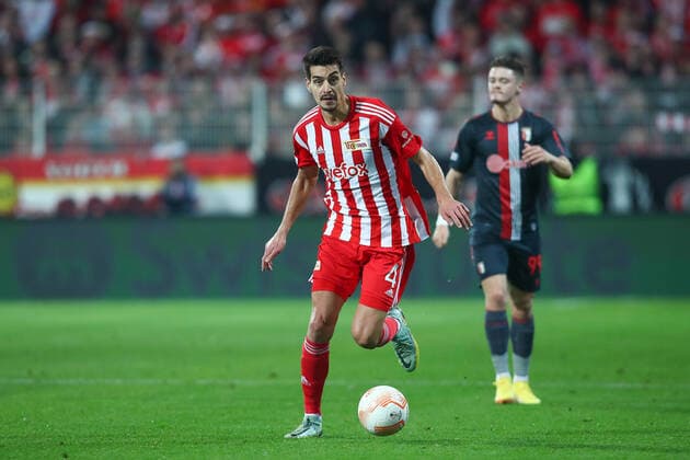 27.10.2022, xtgx, Fussball UEFA Europa League, 1. FC Union Berlin - Sporting Braga emspor, v.l. Diogo Leite (Union Berlin, 4) (DFL DFB REGULATIONS PROHIBIT ANY USE OF PHOTOGRAPHS as IMAGE SEQUENCES and or QUASI-VIDEO) Berlin