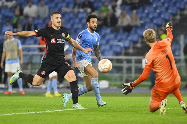 October 27, 2022, Rome, Italy: Felipe Anderson of S.S. LAZIO during the fifth day of UEFA Europa League Group F match between S.S. Lazio and FC Midtjylland at Olimpico Stadium on October 27, 2022 in Rome, Italy. football Europa League match - SS Lazio vs FC Midtjylland, Rome, Italy  - ZUMAl164 20221027_zsa_l164_281 Copyright: xDomenicoxCippitellix