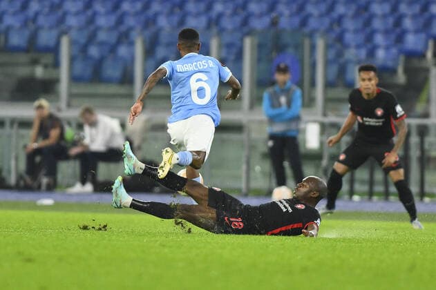 October 27, 2022, Rome, Italy: Marcos Antonio of S.S. LAZIO during the fifth day of UEFA Europa League Group F match between S.S. Lazio and FC Midtjylland at Olimpico Stadium on October 27, 2022 in Rome, Italy. football Europa League match - SS Lazio vs FC Midtjylland, Rome, Italy  - ZUMAl164 20221027_zsa_l164_301 Copyright: xDomenicoxCippitellix