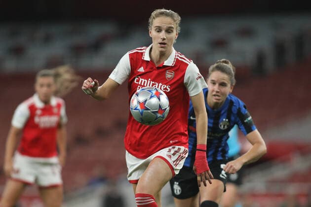 Vivianne Miedema of Arsenal Women during the Womens Champions League match between Arsenal Women and FC Zurich Women at the Emirates Stadium, London, England on 27 October 2022. Copyright: xJoshuaxSmithx 34030037