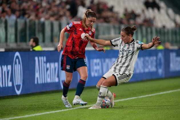 October 27, 2022, Turin, Italy: Lisa Boattin of Juventus Women during the UEFA WomenÃ¢â‚¬â ¢s Champions League Group C, football match between Juventus Women and Olympique Lyonnais on 27 October 2022 at Allianz Stadium,Turin, Italy. Photo . UEFA Champions League Women football match - Juventus Women vs Olympique Lyonnais, Turin, Italy  - ZUMAl164 20221027_zsa_l164_366 Copyright: xNderimxKacelix
