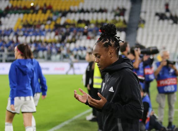 Malvine Malard of Olympique Lyonnais during the UEFA WomenÃ¢& x80;& x99;s Champions League Group C, football match between Juventus Women and Olympique Lyonnais on 27 October 2022 at Allianz Stadium,Turin, Italy. Photo Nderim Kaceli  Copyright: xNderimxKacelix xipa-agency.netx xLivexMediax 0