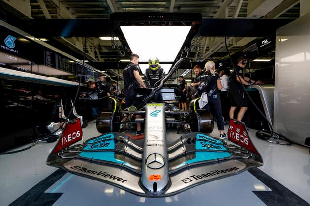 44 Lewis Hamilton (GBR, Mercedes-AMG Petronas F1 Team), F1 Grand Prix of Mexico at Autodromo Hermanos Rodriguez on October 28, 2022 in Mexico City, Mexico. (Photo by HOCH ZWEI) Mexico City Mexico