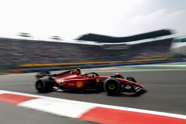 55 Carlos Sainz (ESP, Scuderia Ferrari), F1 Grand Prix of Mexico at Autodromo Hermanos Rodriguez on October 28, 2022 in Mexico City, Mexico. (Photo by HOCH ZWEI) Mexico City Mexico