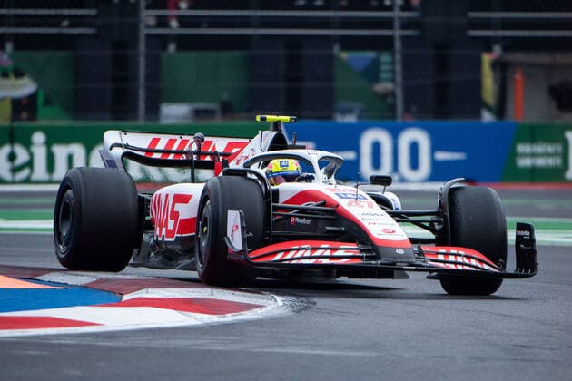 Mick Schumacher (GER, Haas F1 Team 47) im VF-22, MEX, Formel 1 Grand Prix von Mexiko, Autodromo Hermanos Rodriguez Mexico City, 2. Freies Training, 28.10.2022 MEX, Formel 1 Grand Prix von Mexiko, Autodromo Hermanos Rodriguez Mexico City, 2. Freies Training, 28.10.2022 Mexico City Copyright: xEibner Memmlerx EP_MMR