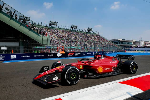 16 Charles Leclerc (MCO, Scuderia Ferrari), F1 Grand Prix of Mexico at Autodromo Hermanos Rodriguez on October 28, 2022 in Mexico City, Mexico. (Photo by HOCH ZWEI) Mexico City Mexico