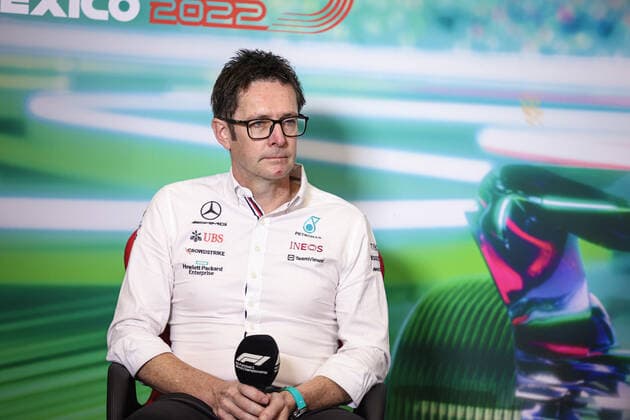 Andrew Shovlin (GBR, Mercedes-AMG Petronas F1 Team), F1 Grand Prix of Mexico at Autodromo Hermanos Rodriguez on October 29, 2022 in Mexico City, Mexico. (Photo by HOCH ZWEI) Mexico City Mexico