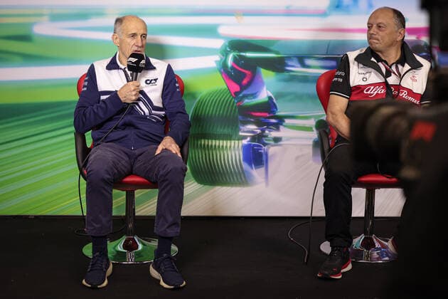 Franz Tost (AUT, Scuderia AlphaTauri), Frederic Vasseur (FRA, Alfa Romeo F1 Team ORLEN), F1 Grand Prix of Mexico at Autodromo Hermanos Rodriguez on October 29, 2022 in Mexico City, Mexico. (Photo by HOCH ZWEI) Mexico City Mexico