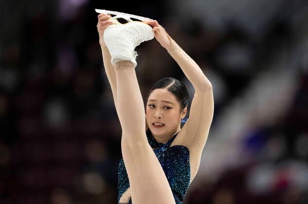 October 29, 2022, Mississauga, ON, Canada: Young You of Korea performs her free program during the women competition at Skate Canada International in Mississauga, Ont., on Saturday, October 29, 2022. Young You  - ZUMAc35_ 20221029_zaf_c35_045 Copyright: xPaulxChiassonx