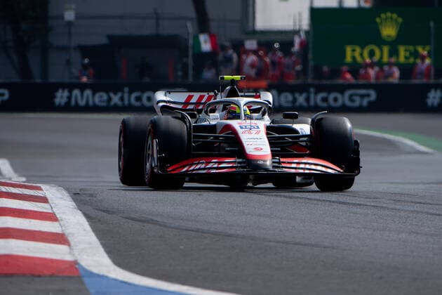 Mick Schumacher (GER, Haas F1 Team 47) im VF-22, MEX, Formel 1 Grand Prix von Mexiko, Autodromo Hermanos Rodriguez Mexico City, Qualifying, 29.10.2022 MEX, Formel 1 Grand Prix von Mexiko, Autodromo Hermanos Rodriguez Mexico City, Qualifying, 29.10.2022 Mexico City Copyright: xEibner Memmlerx EP_MMR