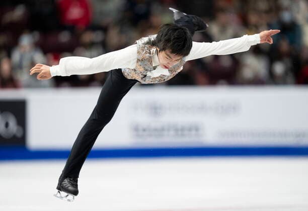 October 29, 2022, Mississauga, ON, Canada: Kao Miura of Japan performs his free program during the men™s competition at Skate Canada International in Mississauga, Ont., on Saturday, October 29, 2022. Kao Miura  - ZUMAc35_ 20221029_zaf_c35_199 Copyright: xPaulxChiassonx