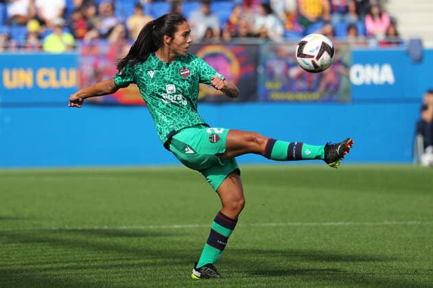 FC Barcelona, Barca v UD Levante - Liga F Paula Tomas during the match between FC Barcelona and Madrid CFF, corresponding to the week 7 of the Liga F, played at the Joan Cruyff Stadium, on 30th October 2022, in Barcelona, Spain. Barcelona Spain  Copyright: xUrbanandsportx originalFilename:urbanandsport-fcbarcel201030_npRUS.jpg
