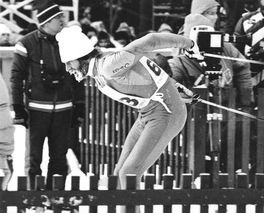 ARKIV 1980-1980-02-17 Sveriges Thomas Wassberg stakar i mal som segrare i herrarnas 15 km i längdskidakning vid OS i Lake Placid 17:e februari 1980. Lake Placid USA x1003x *** ARCHIVE 1980 1980 02 17 Swedens Thomas Wassberg wins the mens 15 km cross-country skiing race at the Olympic Games in Lake Placid 17th February 1980 Lake Placid USA x1003x  Copyright: xHansxTxDahlskogtx xTTx OS LAKE PLACID 1980 WASSBERG