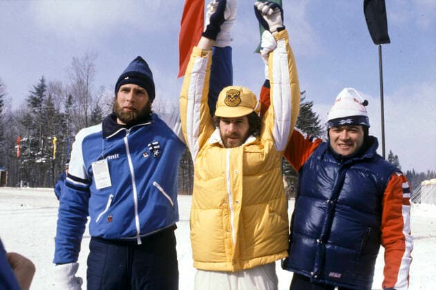 ARKIV 1980-1980-02-17 Sveriges Thomas Wassberg flankerad av tvaan Juha Mieto och trean Ove Aunli efter att ha vunnit herrarnas 15 km i längdskidakning vid OS i Lake Placid 17:e februari 1980. Foto; Hans T Dahlskog TT Kod: 1003 Lake Placid USA x1003x *** ARCHIVE 1980 1980 02 17 Swedens Thomas Wassberg flanked by second Juha Mieto and third Ove Aunli after winning the mens 15 km cross-country skiing event at the Olympics in Lake Placid 17th February 1980 Photo Hans T Dahlskog TT Code 1003 Lake Placid USA x1003x  Copyright: xHansxTxDahlskogtx xTTx x OS LAKE PLACID 1980 WASSBERG