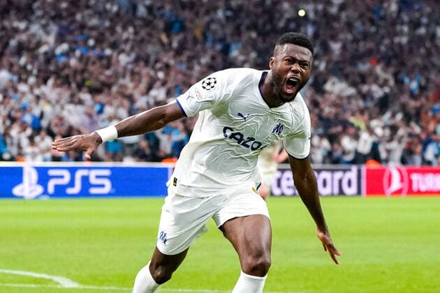 Sport Themen der Woche KW44 Sport Bilder des Tages joie - Chancel Mbemba (Olympique de Marseille) FOOTBALL : Marseille vs Tottenam - Champion™s League - Phase de groupe - Marseille - 01 11 2022 NorbertScanella Panoramic 